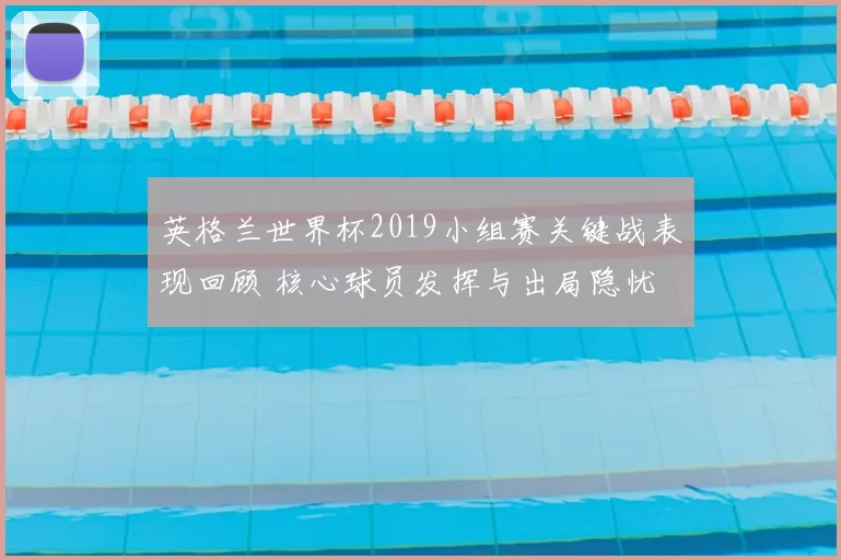 英格兰世界杯2019小组赛关键战表现回顾 核心球员发挥与出局隐忧